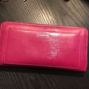 Coach accordion wallet.